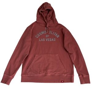 Sportiqe The Cosmopolitan Las Vegas Graphic Hoodie Mens L Pink Casino Luxury